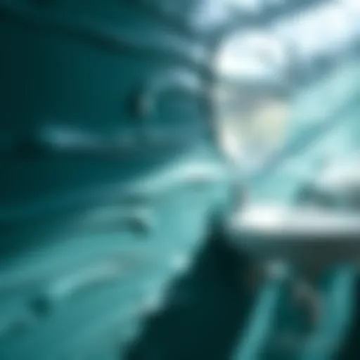 Close-up of waterproof paint texture