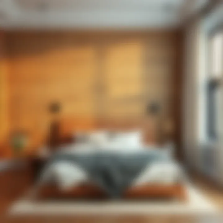 Different wood sample options for accent walls.